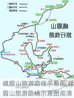 峨眉山旅游路线示意图,峨眉山旅游路线示意图高清