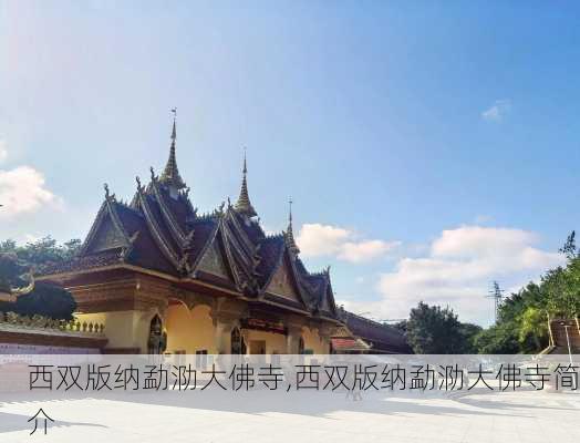 西双版纳勐泐大佛寺,西双版纳勐泐大佛寺简介