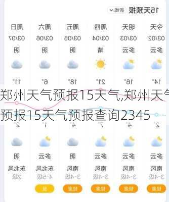 郑州天气预报15天气,郑州天气预报15天气预报查询2345