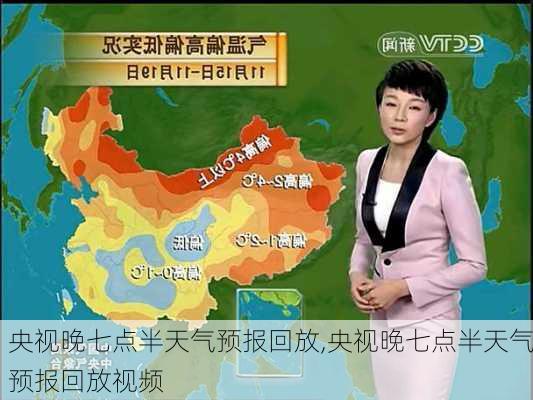 央视晚七点半天气预报回放,央视晚七点半天气预报回放视频