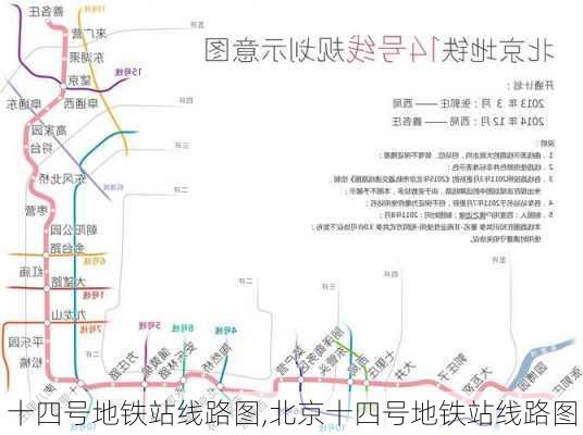 十四号地铁站线路图,北京十四号地铁站线路图