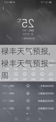 禄丰天气预报,禄丰天气预报一周