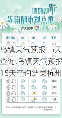 乌镇天气预报15天查询,乌镇天气预报15天查询结果杭州