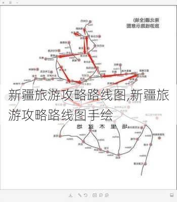 新疆旅游攻略路线图,新疆旅游攻略路线图手绘