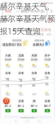 赫尔辛基天气,赫尔辛基天气预报15天查询