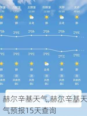 赫尔辛基天气,赫尔辛基天气预报15天查询