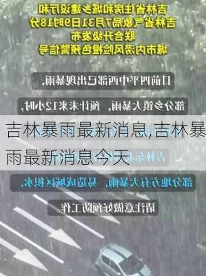 吉林暴雨最新消息,吉林暴雨最新消息今天