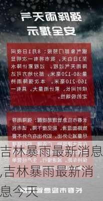 吉林暴雨最新消息,吉林暴雨最新消息今天