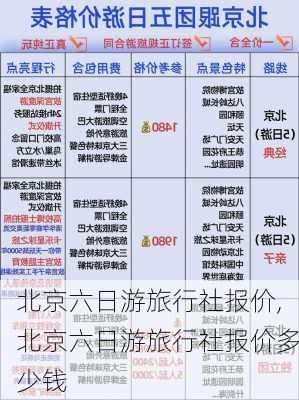 北京六日游旅行社报价,北京六日游旅行社报价多少钱