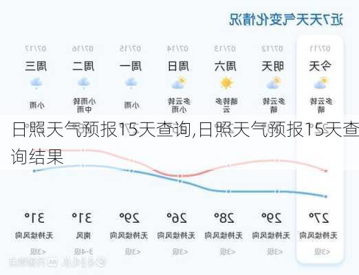 日照天气预报15天查询,日照天气预报15天查询结果