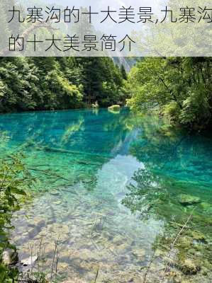 九寨沟的十大美景,九寨沟的十大美景简介