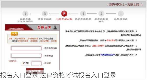 报名入口登录,法律资格考试报名入口登录
