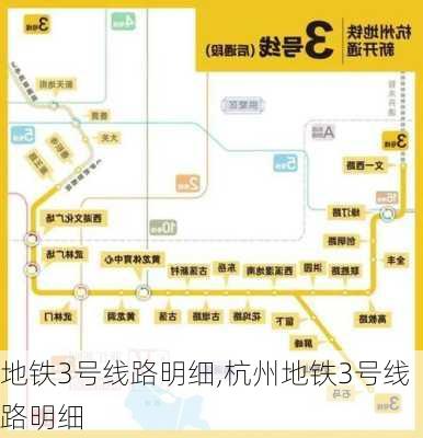 地铁3号线路明细,杭州地铁3号线路明细