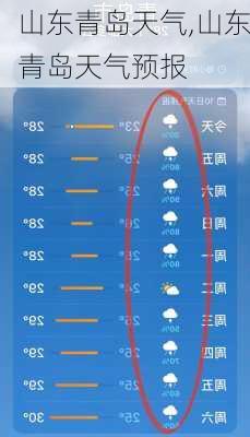 山东青岛天气,山东青岛天气预报