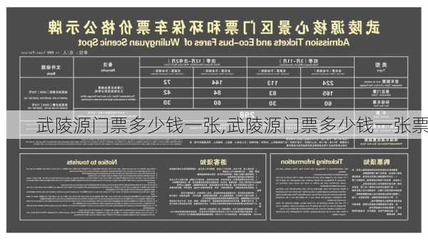 武陵源门票多少钱一张,武陵源门票多少钱一张票