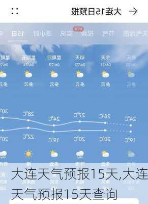 大连天气预报15天,大连天气预报15天查询