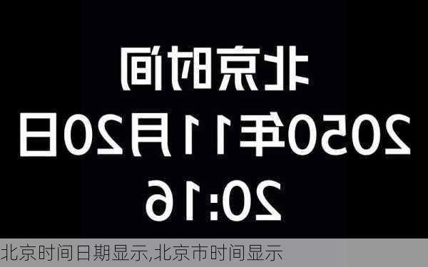 北京时间日期显示,北京市时间显示