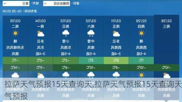 拉萨天气预报15天查询天,拉萨天气预报15天查询天气预报