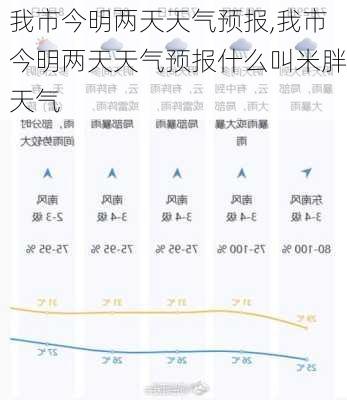 我市今明两天天气预报,我市今明两天天气预报什么叫米胖天气