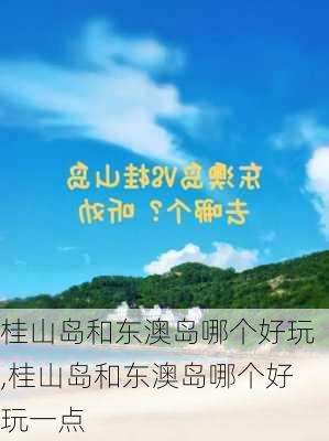 桂山岛和东澳岛哪个好玩,桂山岛和东澳岛哪个好玩一点