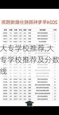 大专学校推荐,大专学校推荐及分数线