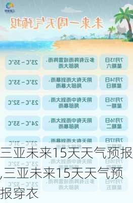 三亚未来15天天气预报,三亚未来15天天气预报穿衣