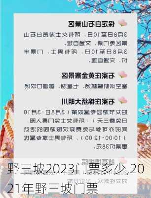 野三坡2023门票多少,2021年野三坡门票