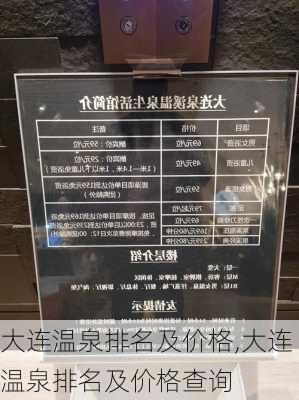 大连温泉排名及价格,大连温泉排名及价格查询