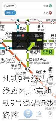 地铁9号线站点线路图,北京地铁9号线站点线路图