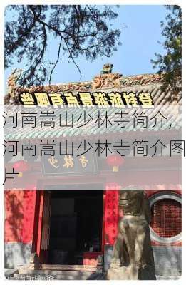 河南嵩山少林寺简介,河南嵩山少林寺简介图片