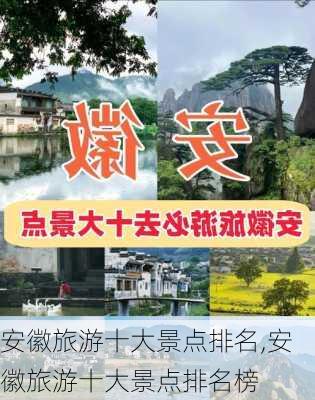 安徽旅游十大景点排名,安徽旅游十大景点排名榜