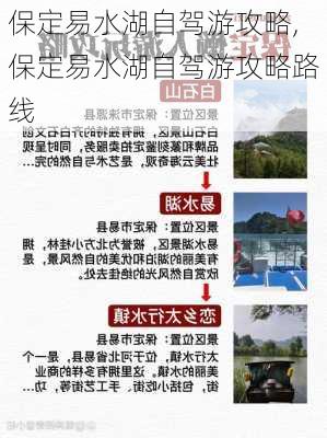 保定易水湖自驾游攻略,保定易水湖自驾游攻略路线