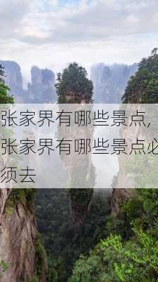 张家界有哪些景点,张家界有哪些景点必须去