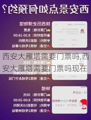 西安大雁塔需要门票吗,西安大雁塔需要门票吗现在