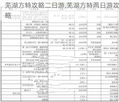 芜湖方特攻略二日游,芜湖方特两日游攻略